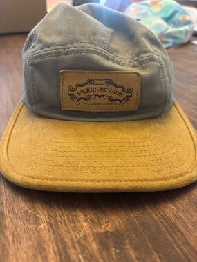 ROVE Two-Tone Blue and Mustard Cotton Baseball Cap